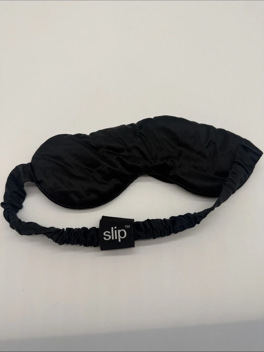 Slip Pure Silk Soft Satin Sleep Mask with Elastic Band Black